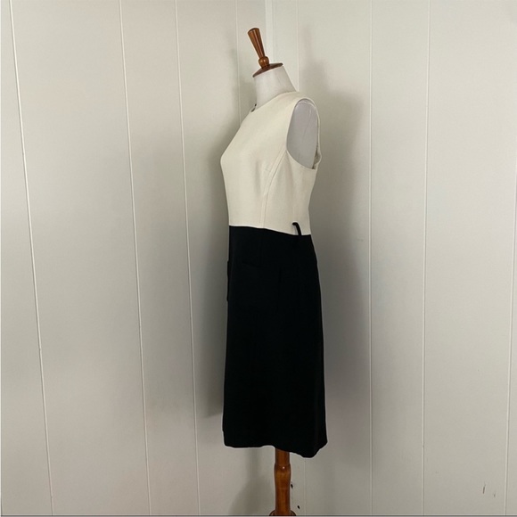 Milly‎ Colorblock Crew Neck Sleeveless Sheath Dress - Picture 6 of 7